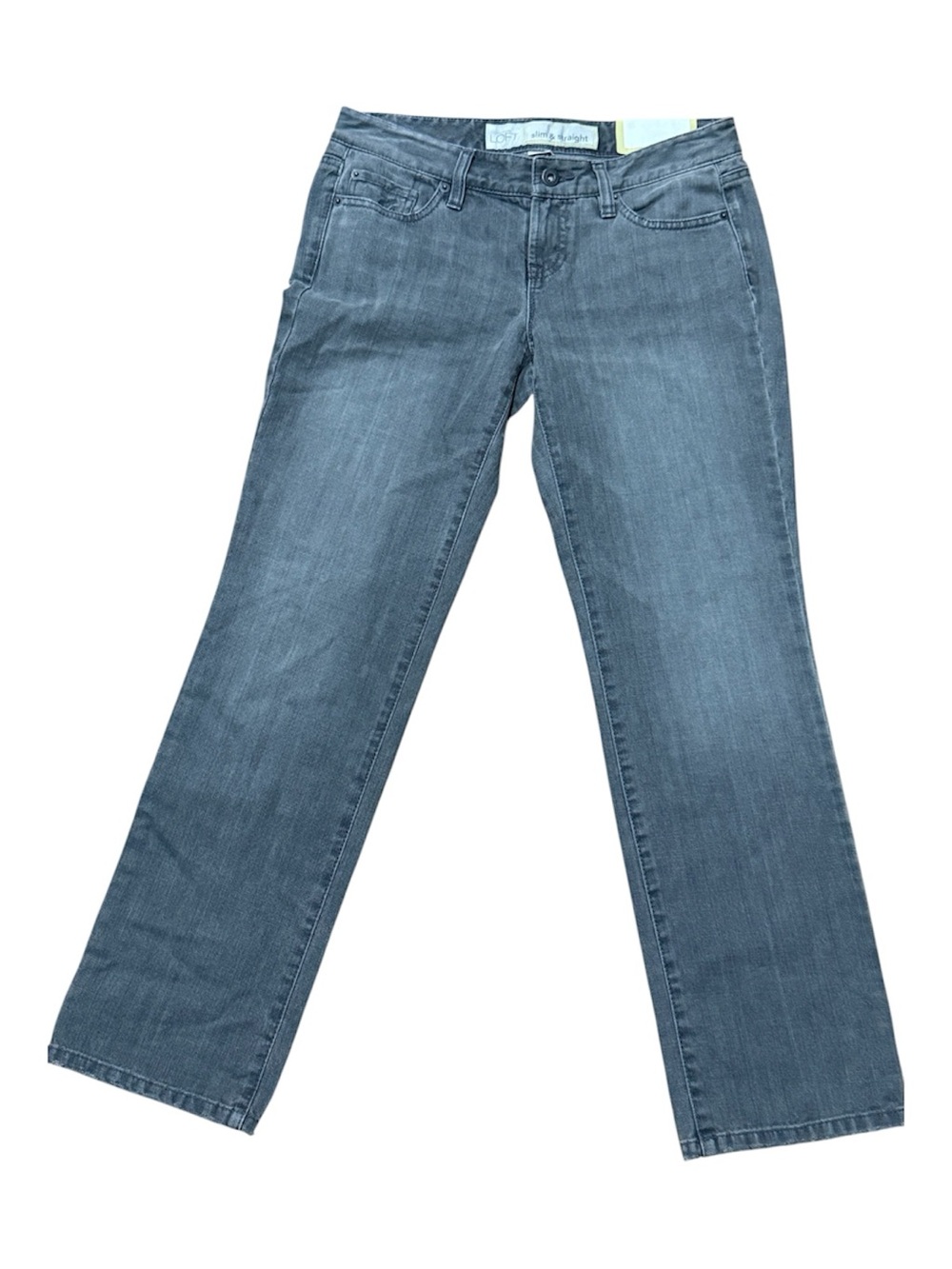 Ann Taylor LOFT Slim & Straight Women’s Gray Jeans